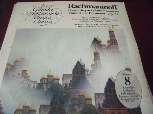 Lp Rachmaninoff, Los Grandes Maestros De La Musica Clasica