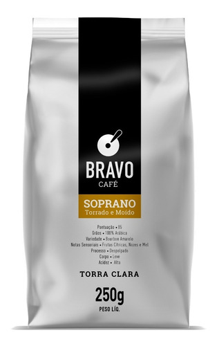 Café Torrado E Moído Soprano Bravo 250g