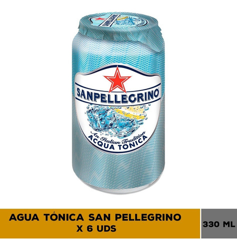 Agua Tónica Italiana San Pellegrino 330 M - mL a $4