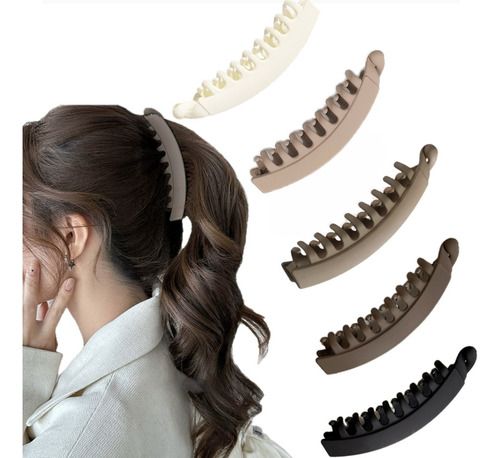 5 Pinzas For El Pelo Planas Pinza Banana Accesorios Cabello