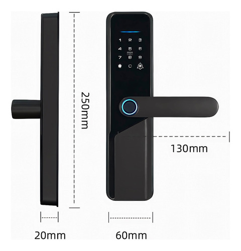 Cerradura Smart Inteligente Chapa Biometrica Digit. Wifi X12