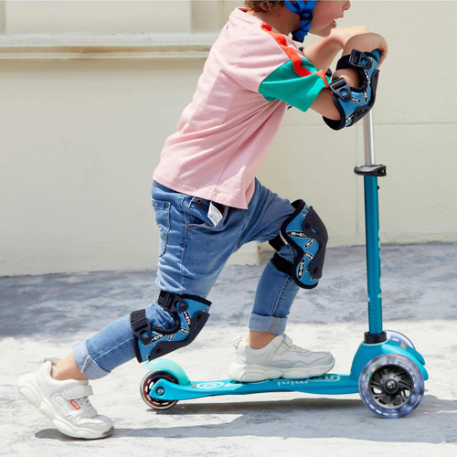 Mini Scooter Led Plegable De Lujo 3 Ruedas Para Niños