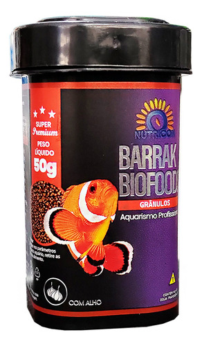 Barrak Biofoods Grânulos 50g - Ração Marinho