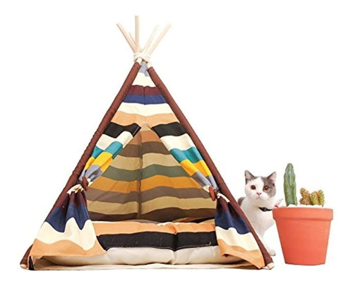 Pequeña Paloma Pet Teepee Dogpuppy Y Cat Bed Tiendas Porta