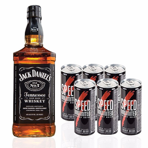 Combo Previa Jack Daniels 1 Litro + 6 Speed Energizante