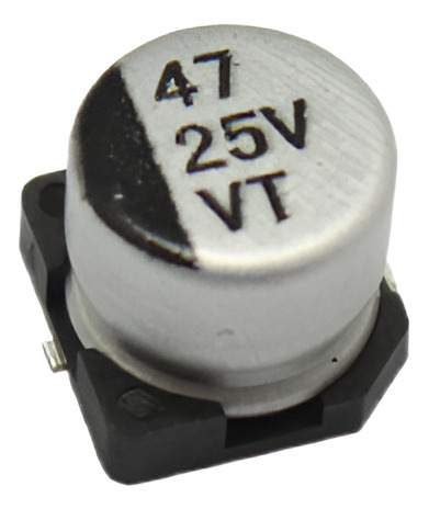 Capacitor Electrolitico Smd 47uf 25v, Cems-47/25v
