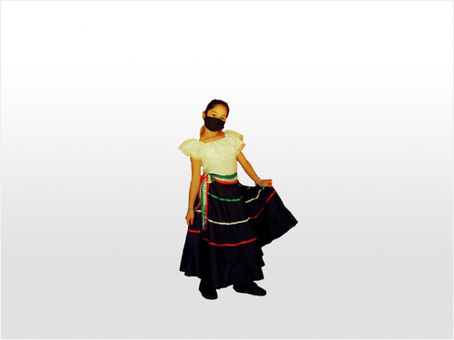 Traje, Disfraz De Adelita Para Fiesta Patrias, Niña (t4,6,8)