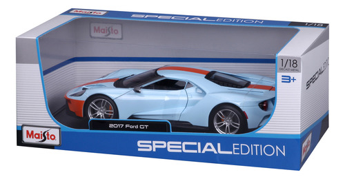Maisto Special Edition 2017 - Vehículo Ford Gt Diecast (a escala 1: 18), Color Celeste