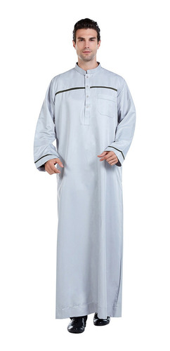 Vestido De Ramadã Masculino Com Manto Muçulmano