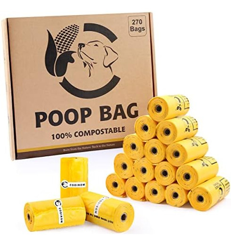 Bolsas Para Excrementos De Perro Compostables Certificadas, 