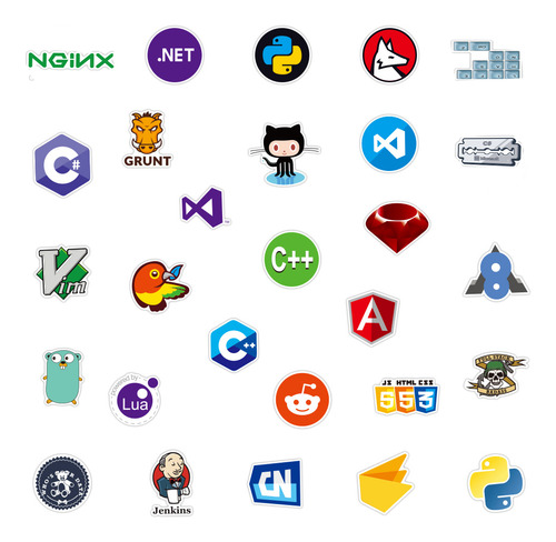 Pegatinas Divertidas De Programación Geek Java Para Niños C