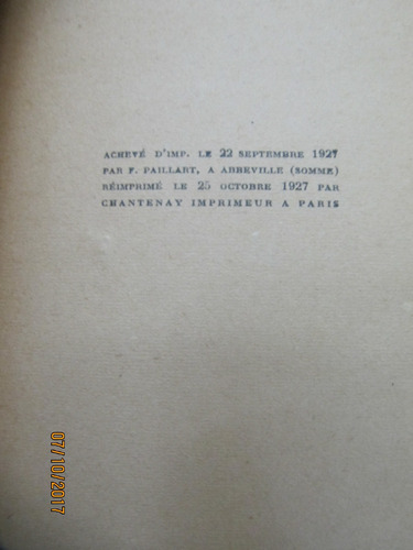 Aux Fontaines Du Desir H. De Montherlant 1927