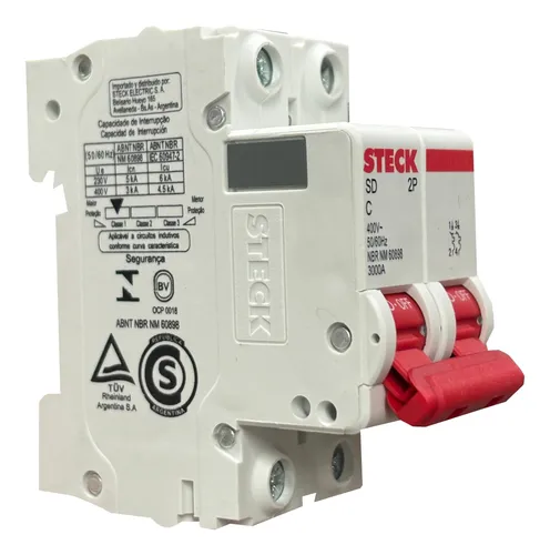 Interruptor Termomagnetico 2x20 Steck Sd