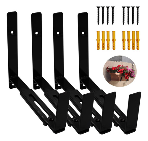 Soportes Para Jardinera, Paquete De 4 Soportes Ajustables Pa