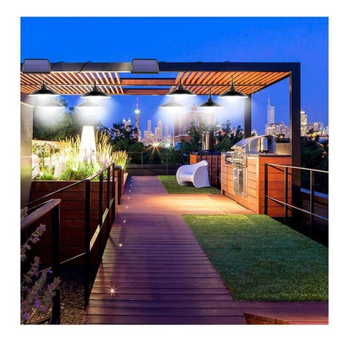 Iluminacion Exterior Led Patio, Mxslu-002, 2x30led, 3w, 400l Estructura Blanco