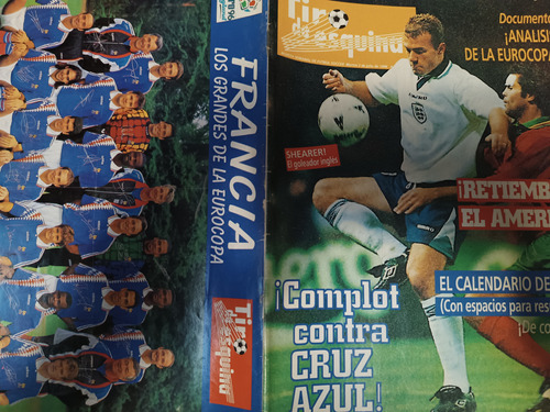 Revista De Fútbol Tiro De Esquina Poster Francia 96