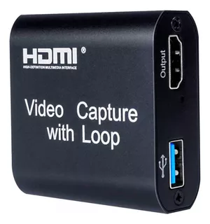 Capturadora De Video Usb 3.0 Hdmi Capture Con Loop Out 4k 2k