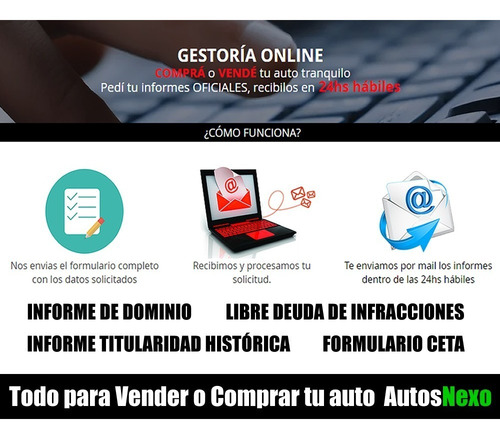 Informe De Dominio + Titularidad Histórica 24hs! Autosnexo