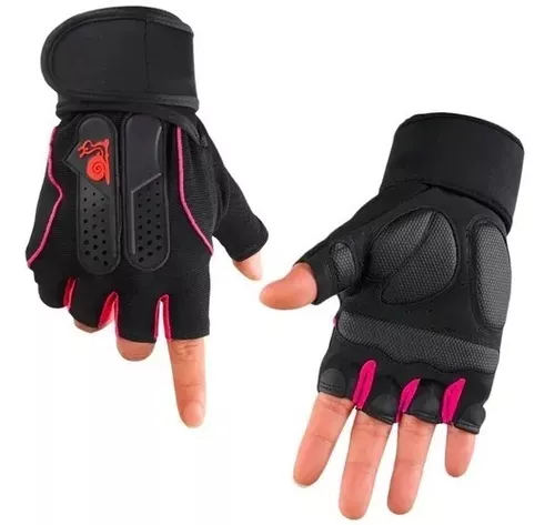 Guantes Gym Mujer Rosas Pesas Crossfit Gimnasio Ejercicio