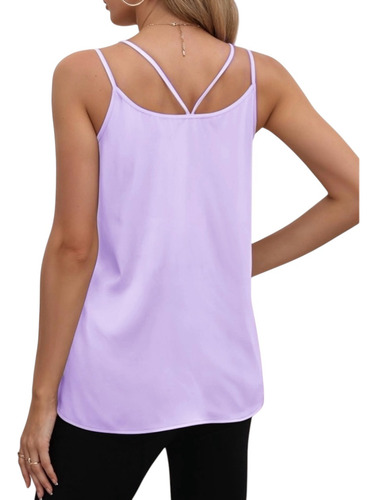 Blusa Tirantes Dobles Escote V Y Espalda Cruzada #30