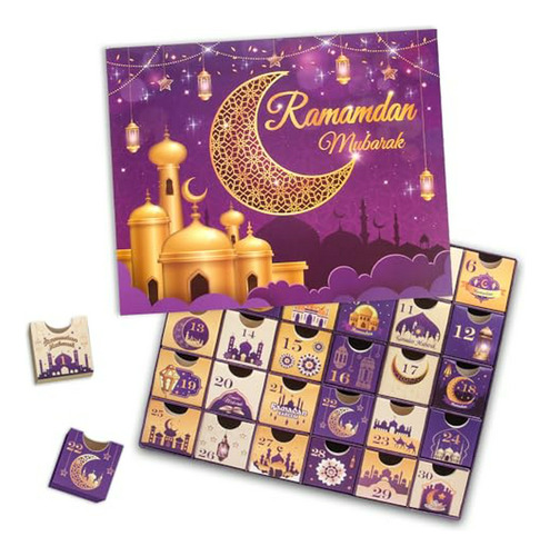 Calendario De Adviento De Ramadán Con Cajones 2024, 30 Cajas