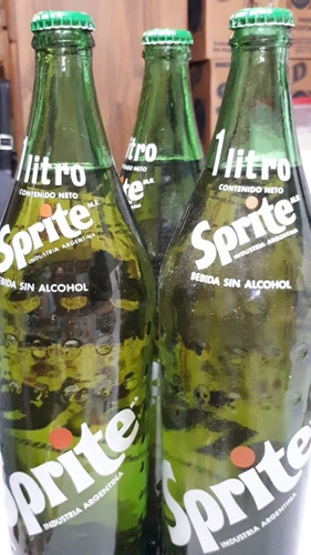 Coca Cola Botella De 1 Litro Sprite Antigua Decada Del `80 