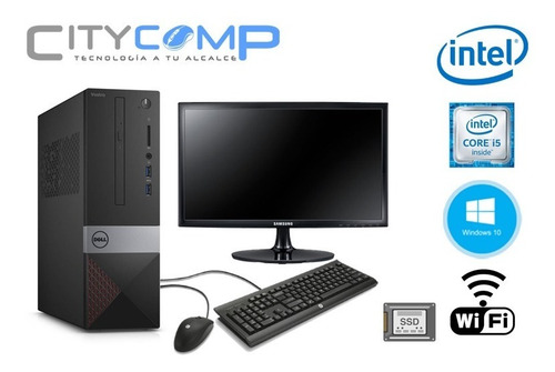 Kit Pc Dell I5 Sexta, 240 Gb Ssd, 8 Gb Ram, Wifi, Monitor 19 (Reacondicionado)