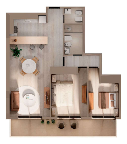 Venta Departamento 2 Dormitorio Refinerias Financiación