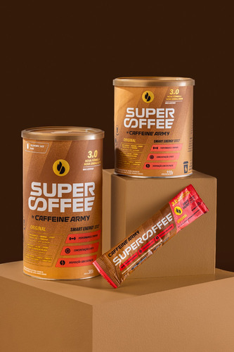 Kit 2x Supercoffee Original E Vanilla 380g + 1x Sache De 10g