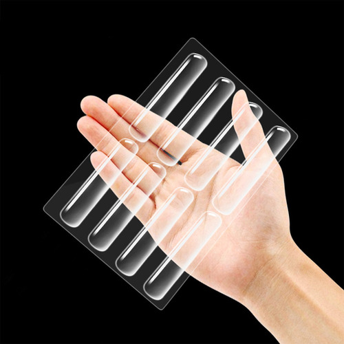 10 Piezas De Muebles Adhesivos De Silicona Y Vidrio For Cor