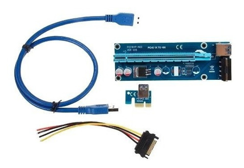 Riser Extension Pci Express 16x Usb 3.0 6 Pin Nuevo Bagc