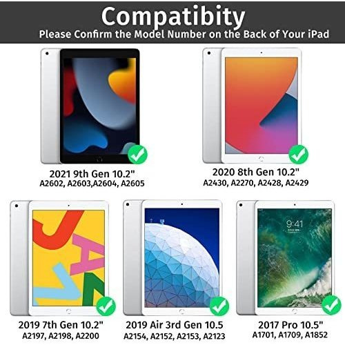 Oyeeice iPad 9th Generation Case Con Teclado Rx5kx