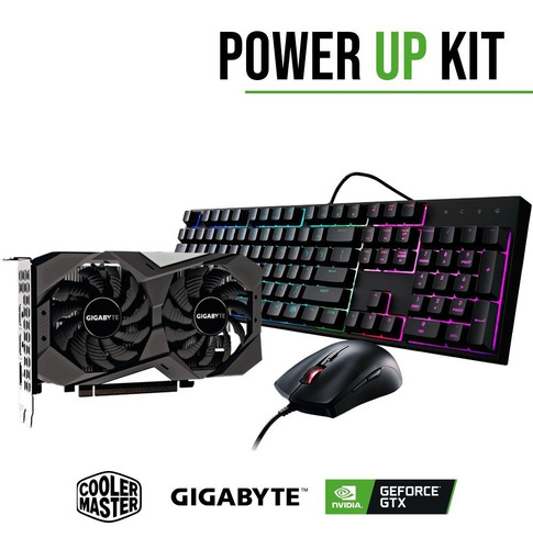 Power Up Kit Nvidia Teclado Mouse Cooler Master + Gtx1650 4g