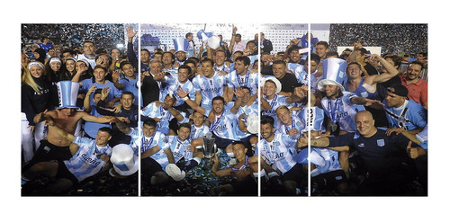 Cuadro Fútbol Racing Campeón Torneo 2014 Políptico Cod 2043