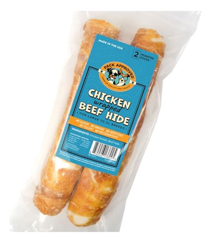 Barritas De Carne De Res Crudas Envueltas En Pollo Para Perr