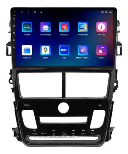 Multimidia Toyota Yaris Ar Digital 9p Android 64gb Carplay
