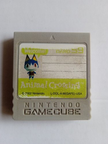 Memory Card Nintendo Gamecube Original Gris Animal 59 Blocks