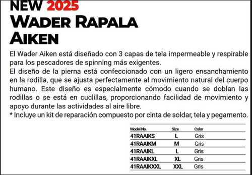 Wader Respirable Rapala Aiken