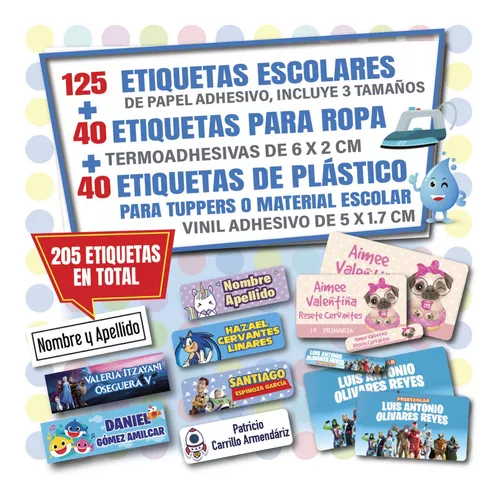 Pack De Escolares, Ropa Y Plásticos | gratis