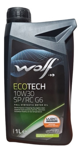 Aceite 10w30 Full Sintetico, Marca Wolf 