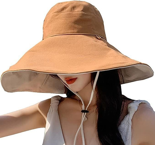 Sombrero De Sol De Ala Ancha Upf 50+ De Verano Uv Para Mujer