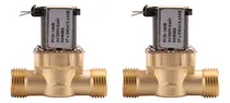 Comprar 2 Solenoides Eléctricos De Latón Normalmente Cerrados De 1\u002F2