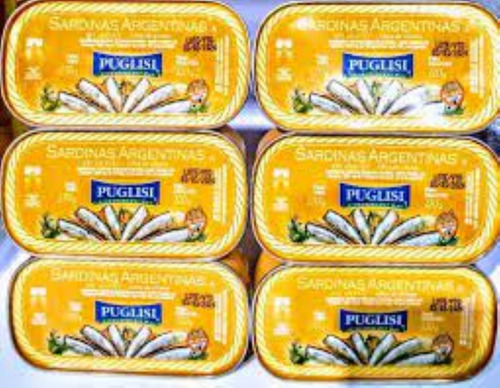 Imagen 2 de 8 de Sardinas En Aceite Puglisi Caja X 24 Latas De 170 Grs