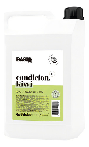 Basiq Condicionador Kiwi 5 Litros Pet Cães Gatos Bubbles