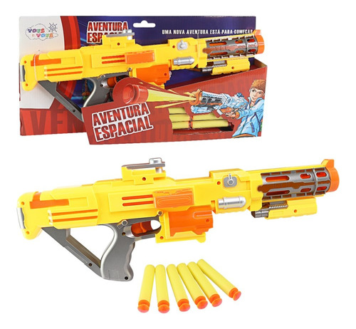 Nerf Metralhadora Lançadora De Dardos De Espuma Com Ventosa