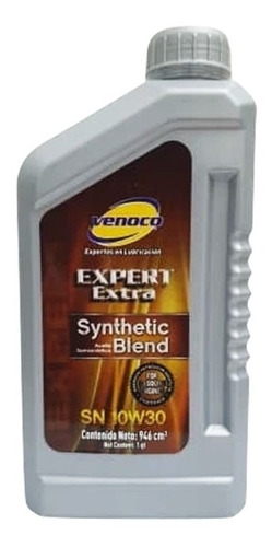Aceite Semisintético Sn 10w30 Venoco (946cm3)