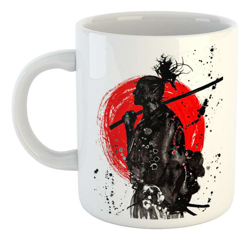 Taza Ceramica Samurai Legendario Japon Katana Espada P1