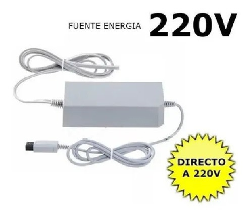 Imagen 2 de 7 de Fuente Alimentación Nintendo Wii 220v Directo Transformador