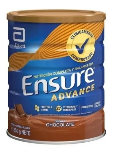 Ensure Advance 850 Gr. (vainilla Y Chocolate)