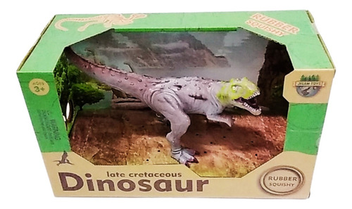 Dinosaurio Figura Soft 26cm T-rex Gris Jurassic Colección